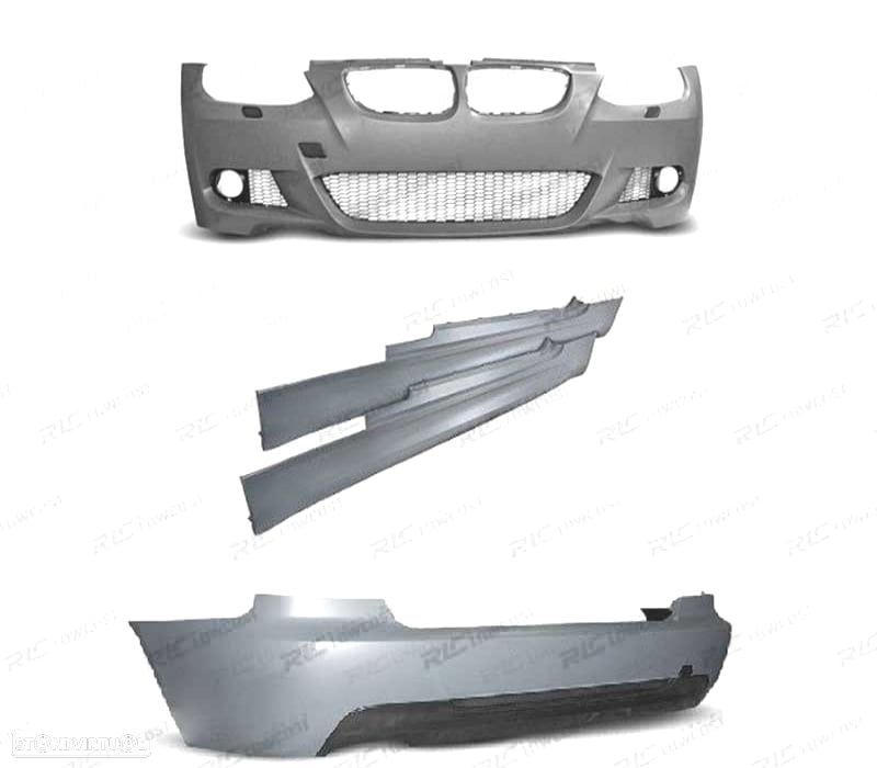 KIT CARROÇARIA BMW E92 06-10 LOOK M COM LAVA FAROIS - 2
