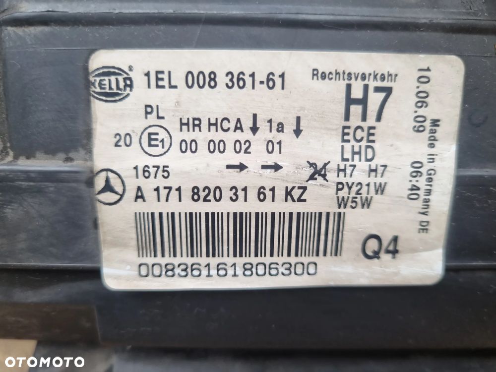 MERCEDES SLK W171 LAMPA LEWA - 9