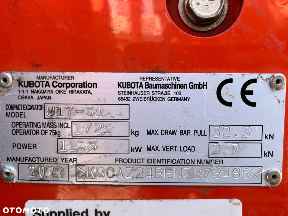 Kubota U17-3a - 23
