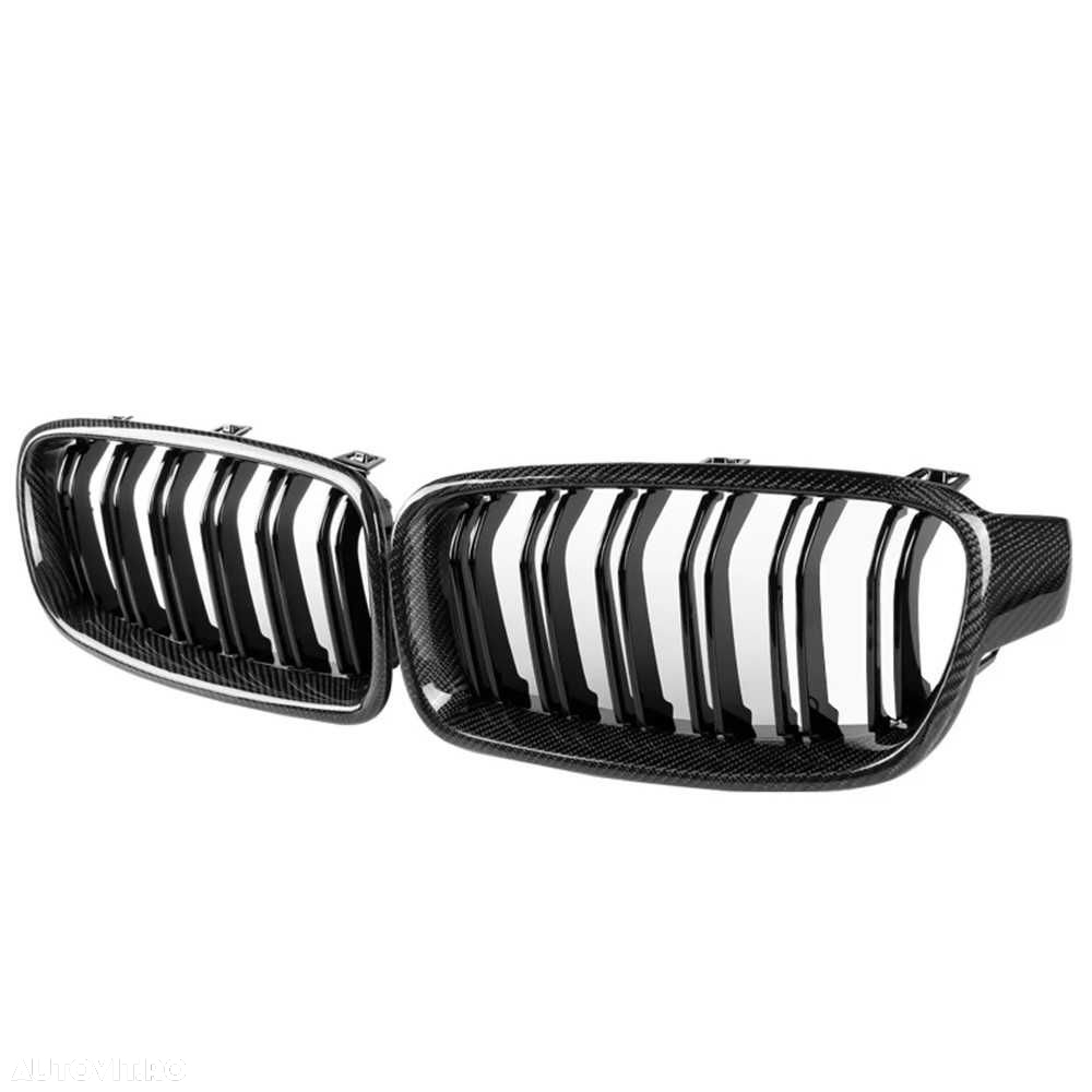 Grile Nari Duble M BMW F30 F31 F35 F80 CARBON, Capace Oglinzi M - 2