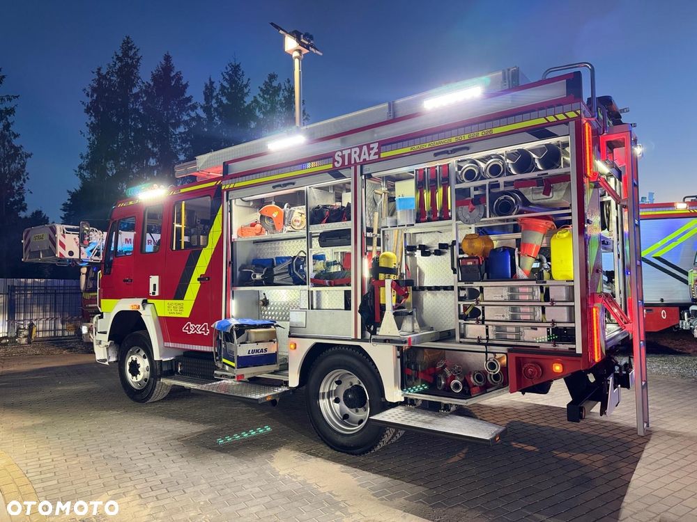 MAN Straż pożarna, Pojazd pożarniczy, Wóz strażacki, MAN L80 średni GBA 4x4 CNBOP, wyciągarka, 3200l wody, reduktor, blokady, mosty - 6