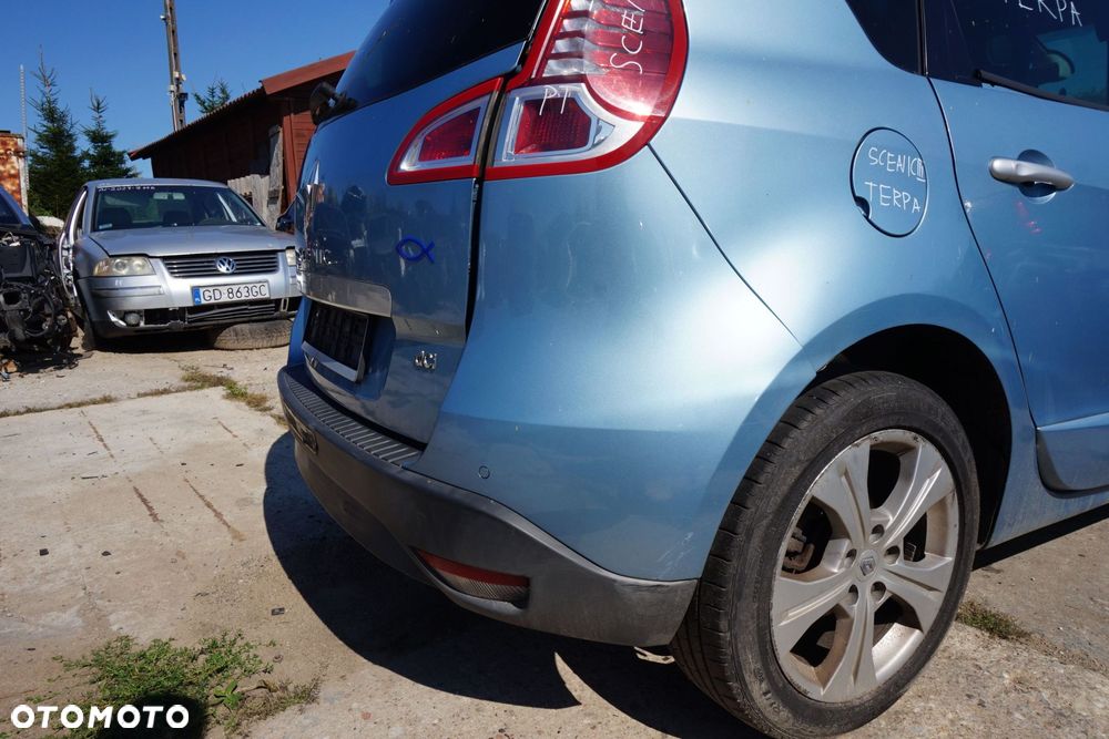 ZDERZAK TYLNY SCENIC III PH1 TERPA  NIEBIESKI RENAULT 2009-2013 - 2