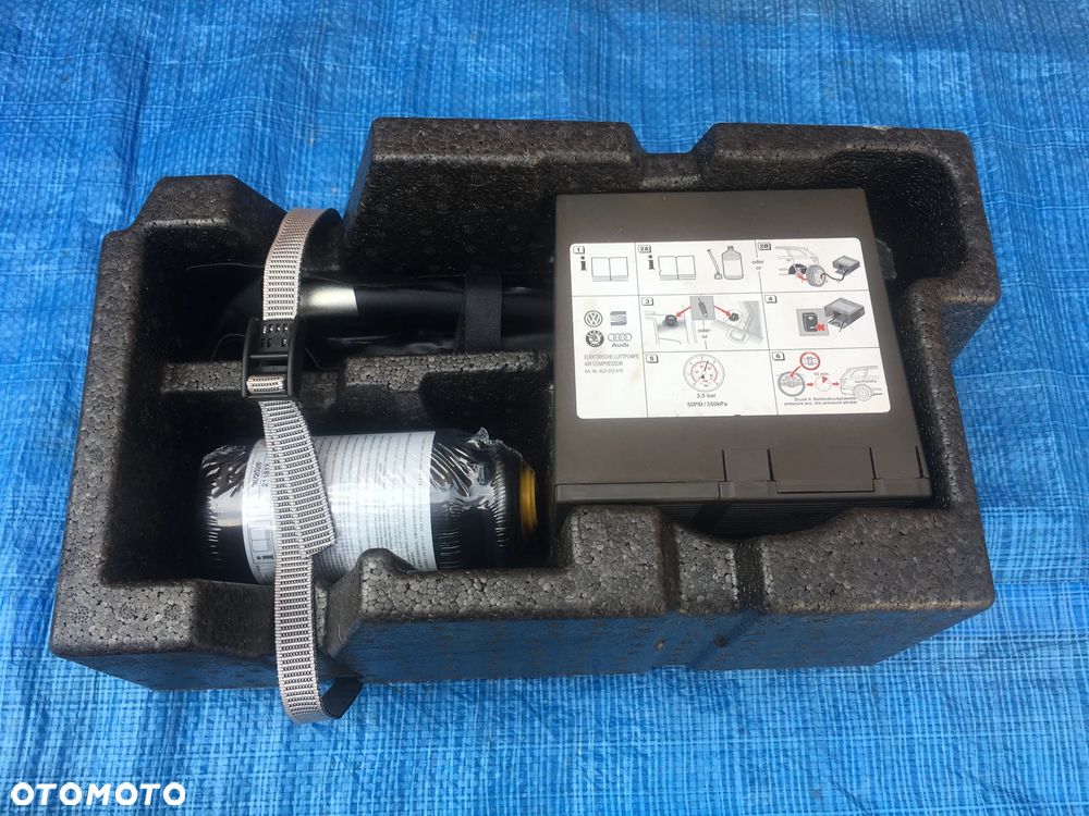 Audi Q7 4M Kompresor Koła Zestaw Naprawczy Klucz Do Kół Hak Ucho Komplet 2018r - 6