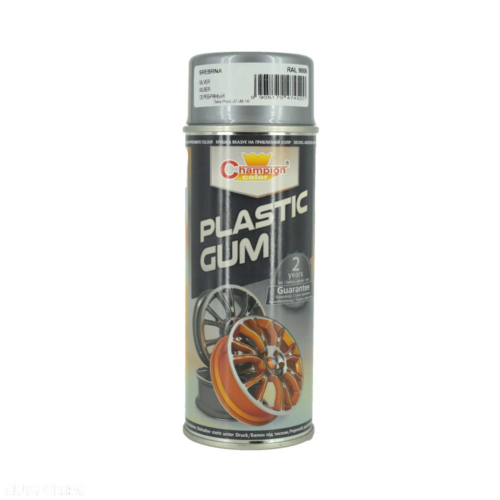 Spray vopsea cauciucata pentru jante [plastidip]negru,gri,alb,albastru - 6