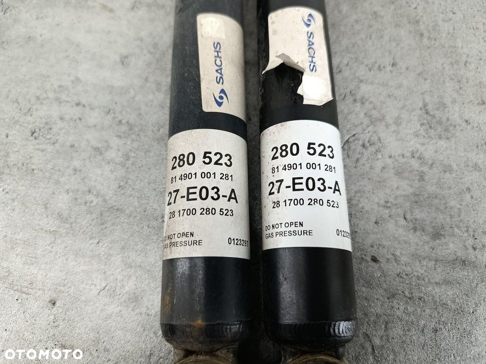AMORTYZATORY TYŁ KOMPLET TOYOTA YARIS I FL 280523  27-E03-A SACHS 1.0 16V - 6