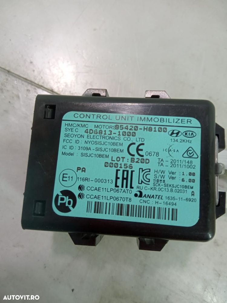 Calculator modul 95420-h8100 Kia Stonic 1 [2017 - 2020] - 3