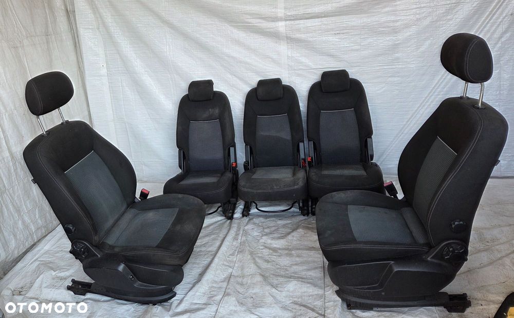 FORD GALAXY MK3 III LIFT UK ANGLIK FOTELE KANAPA TYŁ KOMPLET FOTELI - 1