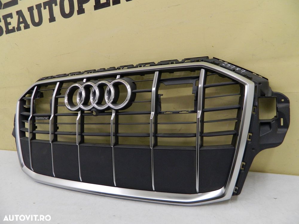 Grila radiator Audi Q7 4M S-Line facelift,  2019, 2020, 2021, 2022, 2023, cod origine 4M0853651AJ. - 4