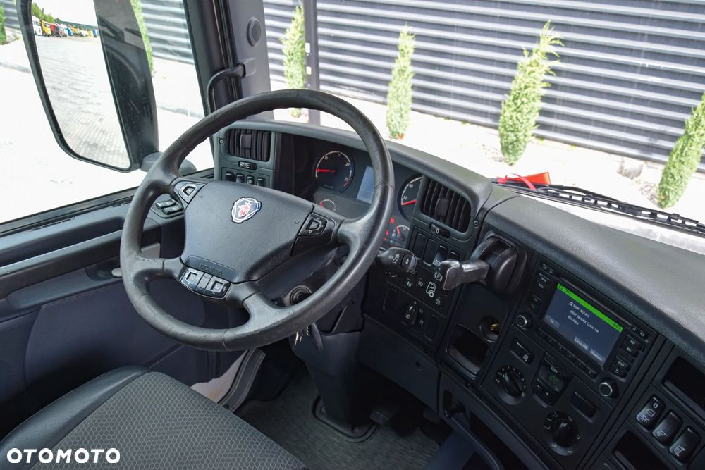 Scania G410 / 6x4 / EURO 6 / HDS PALFINGER PK 17.001 / WYSUW x3 / ROTATOR / CHYWTAK / STEROWANIE RADIOWE / WYWROTKA / HYDROBURTA / AUTOMAT / KAMERA COFANIA / NAWIGACJA / HAK / NISKI PRZEBIEG / 2017 / SERWISOWANY / SPROWADZONY - 32
