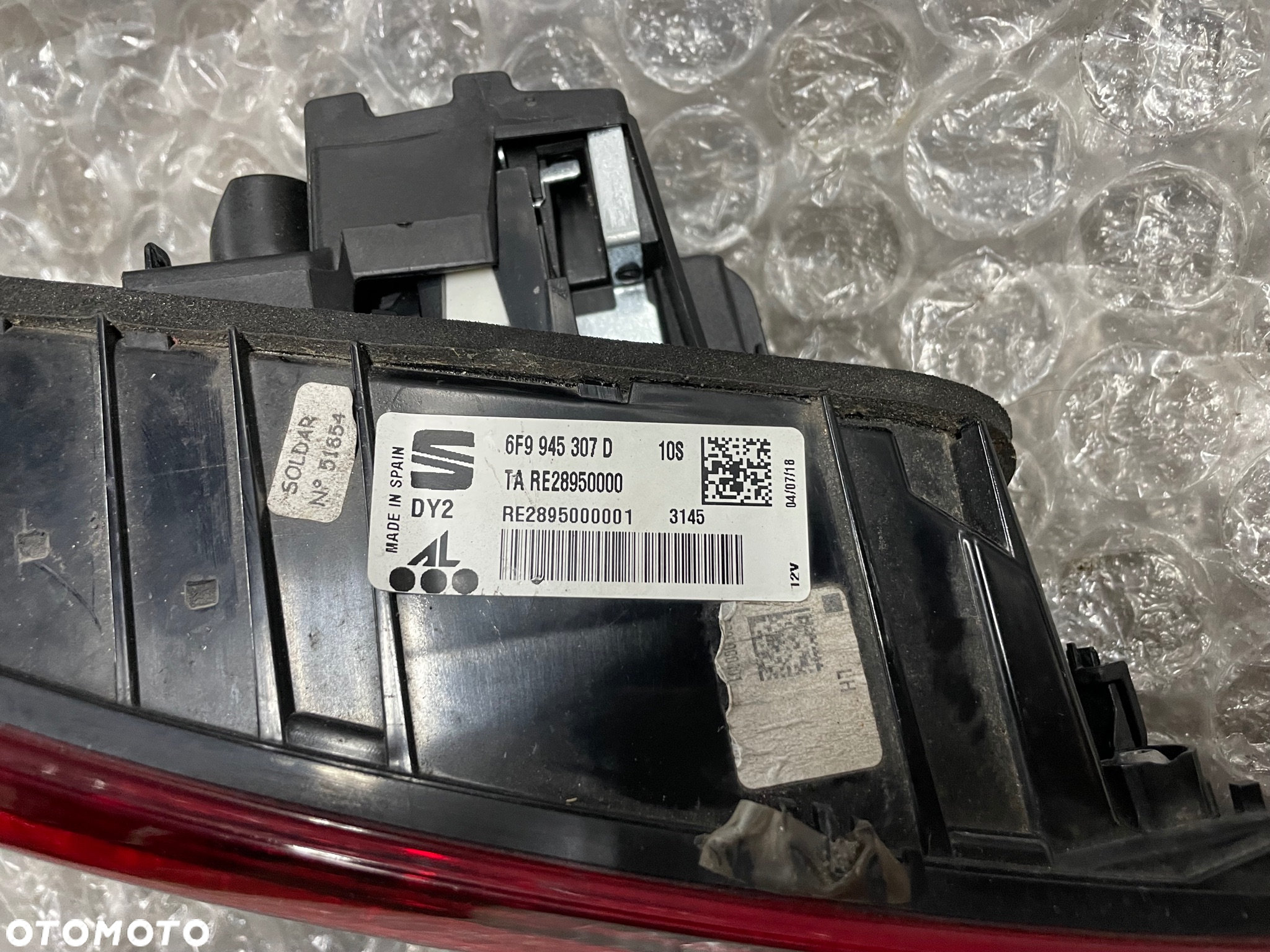LAMPA TYŁ LEWA W KLAPĘ SEAT IBIZA V 6F0 6F9945307D LED - 8