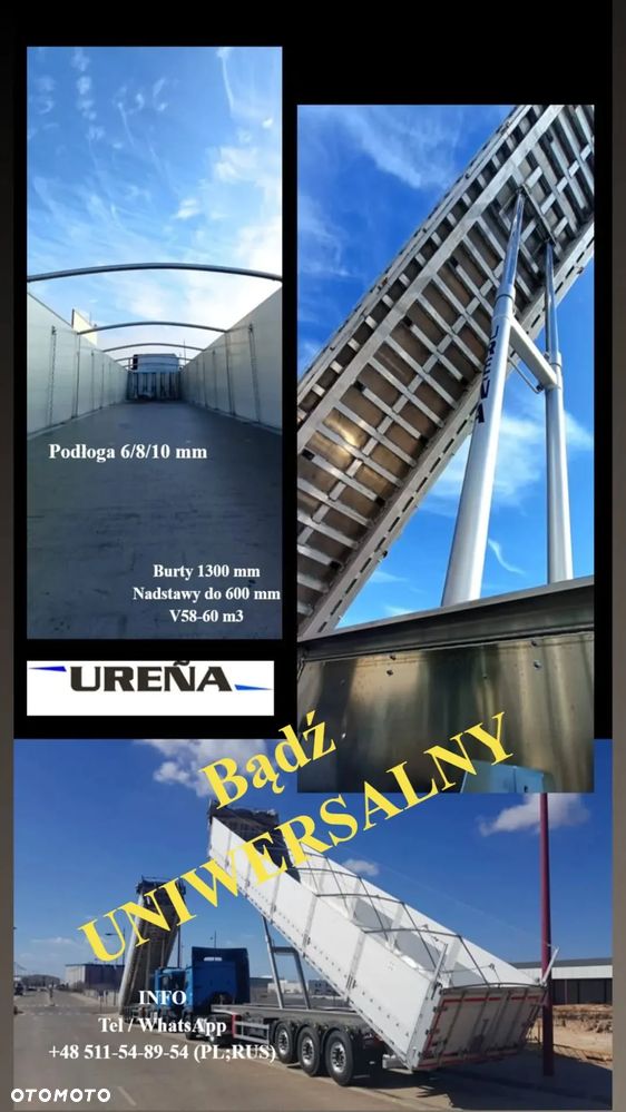 Inny UREŇA / Naczepa Wywrotka Uniwersalna / Rama Aluminiowa / 5970 kg - 4
