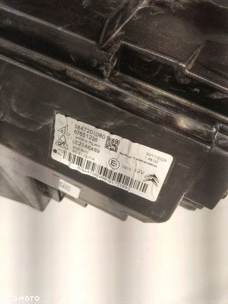 citroen jumpy iii full led przód strona prawa 9847201080 - 3