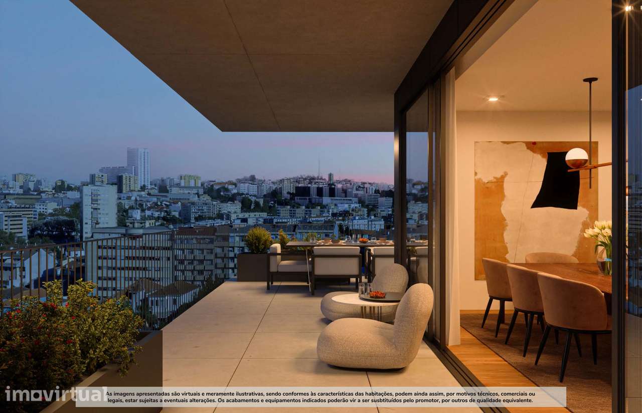 T1 Novo com varanda(10,36m2) e 1 a 2 lugares de garagem(18,79m2) - Grande imagem: 3/23