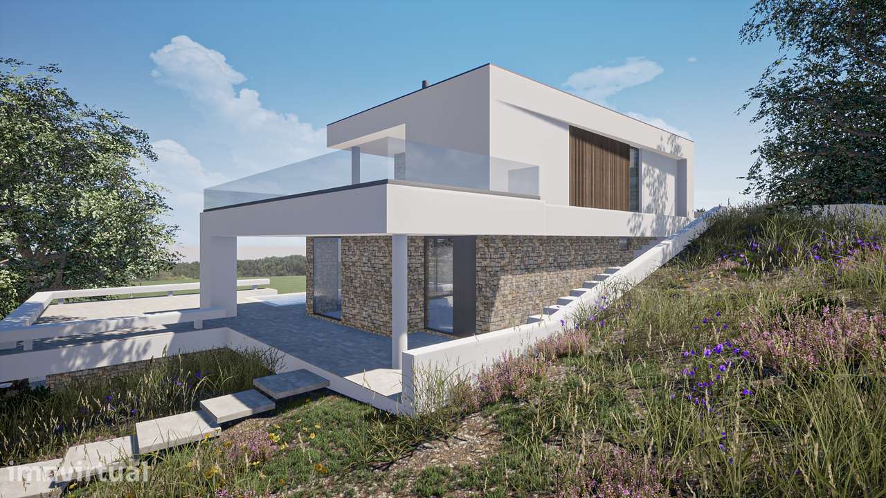 Terreno Urbano em Sesimbra com Projeto Aprovado, Piscina e Vista para - Grande imagem: 5/9