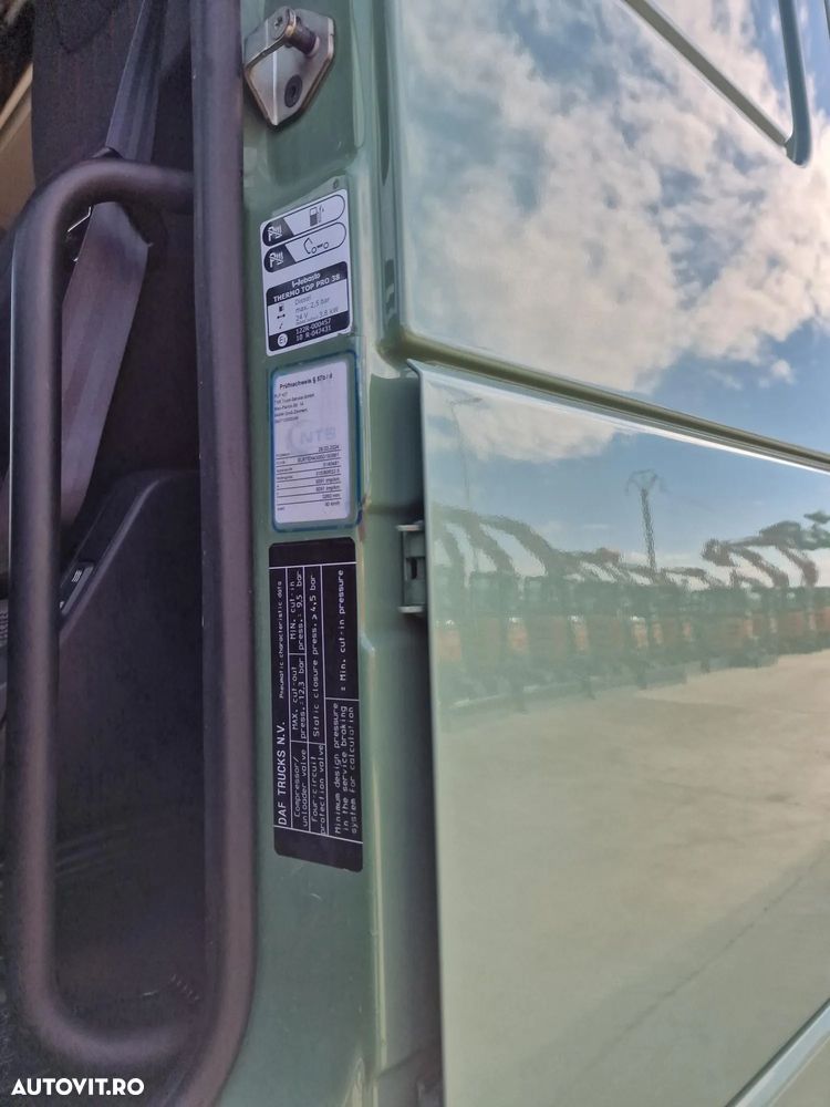 DAF XF 530, KIT BASCULARE, Cutie AUTOMATA+INTARDER 6 trepte, fuste sasiu, 530 CP Euro 6, jante ALUMINIU, Anv 315/80R22,5 70% ok, FRIGIDER, 2 paturi, girofaruri, parasolar, posibilietate leasing 3 ani, PROMOTIE 22.900 EUR+Tva - 36