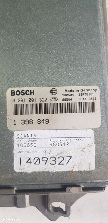 STEROWNIK KOMPUTER SILNIKA BOSCH SCANIA 4 124 1398849, 1409327 - 2