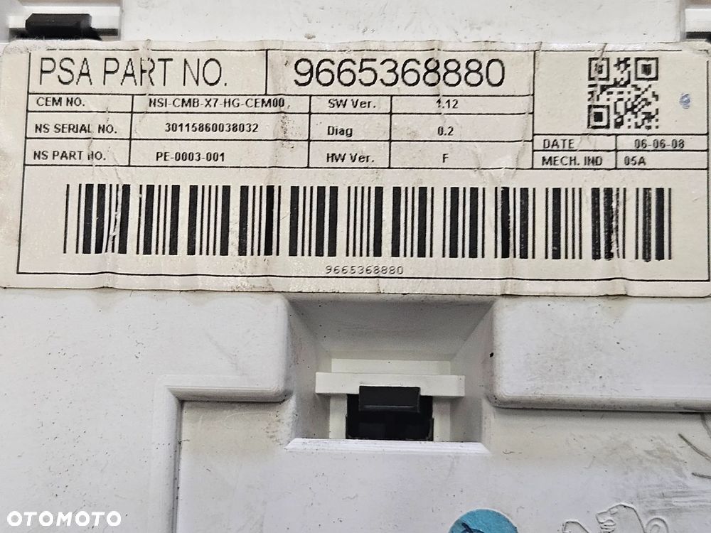 Citroen C5 III X7  2.0 16V B  zegar licznik 9665368880 - 3