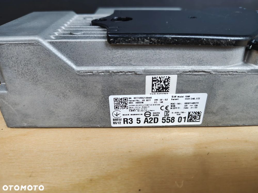 BMW X5 G05 moduł audii wzmacniacz RAM high DAB 5A2D558 europa - 2