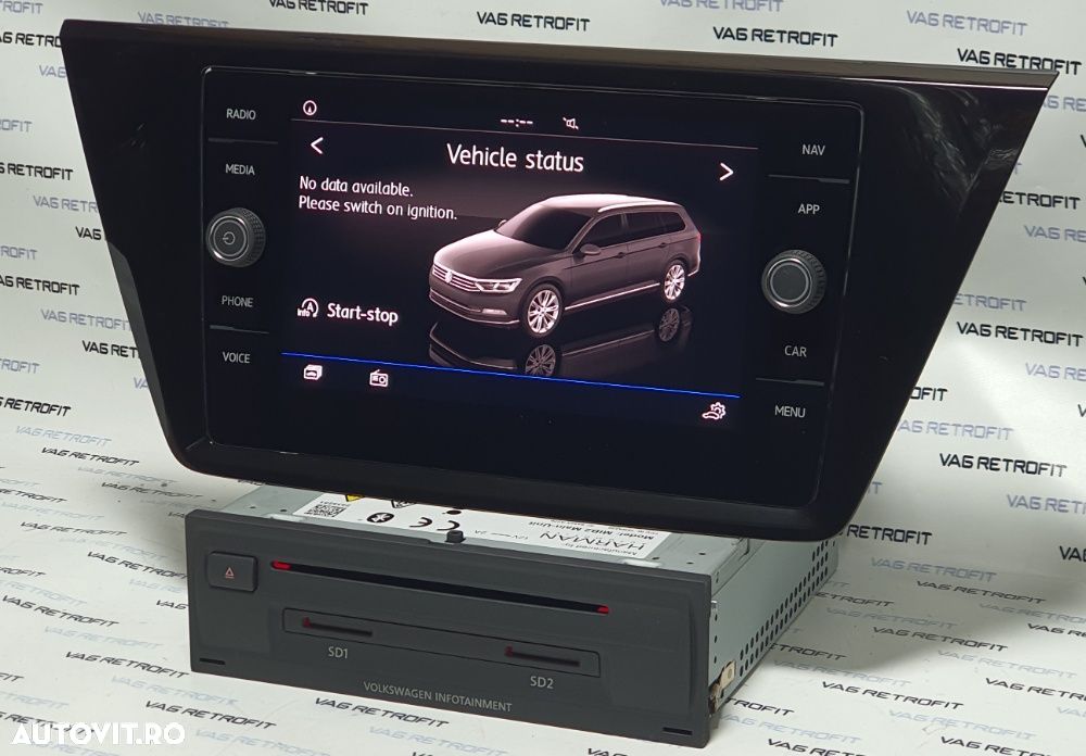 Navigatie Originala VW Tiguan 2 AD1 Touran MIB2 MIB 2 Discover Media - 2