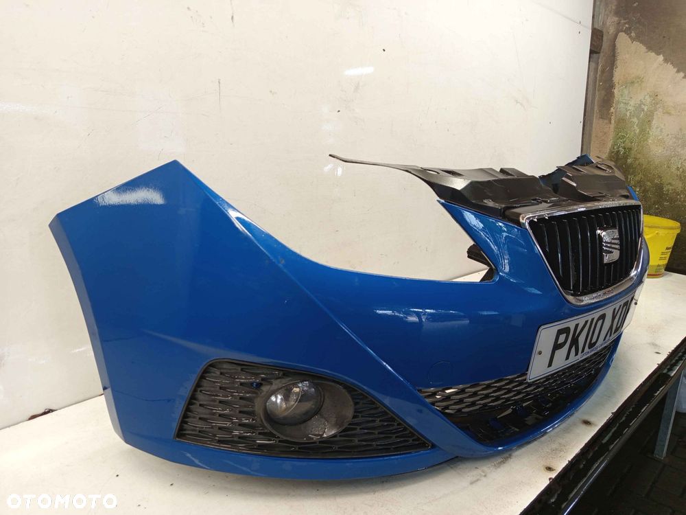 ^ ZDERZAK PRZÓD PRZEDNI SEAT IBIZA 4 IV LZ5F BŁĘKITNY NIEBIESKI HALOGENY - 3