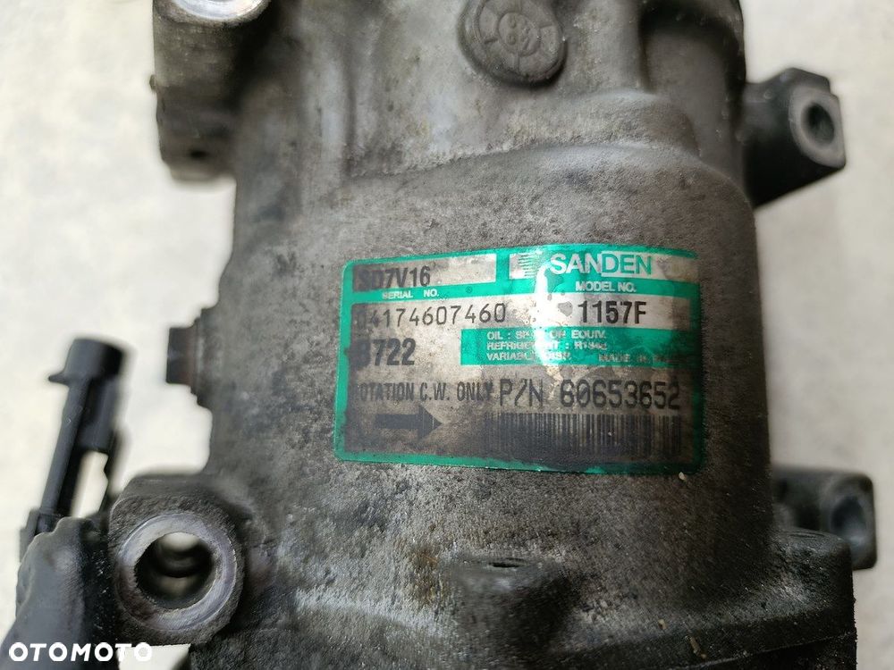 POMPA, SPRĘŻARKA KLIMATYZACJI ALFA ROMEO GT II 60653652 SD7V16  SANDEN 1.9 - 4
