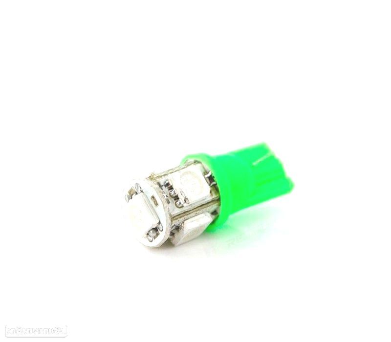 LAMPADA LED VERDE W5W T10 - 1