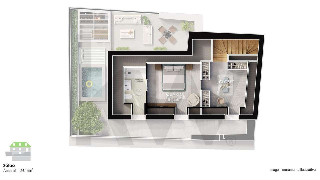 Moradia T3 com projeto aprovado na CMC, jardim e piscina, em Sassoeiro - Grande imagem: 5/37