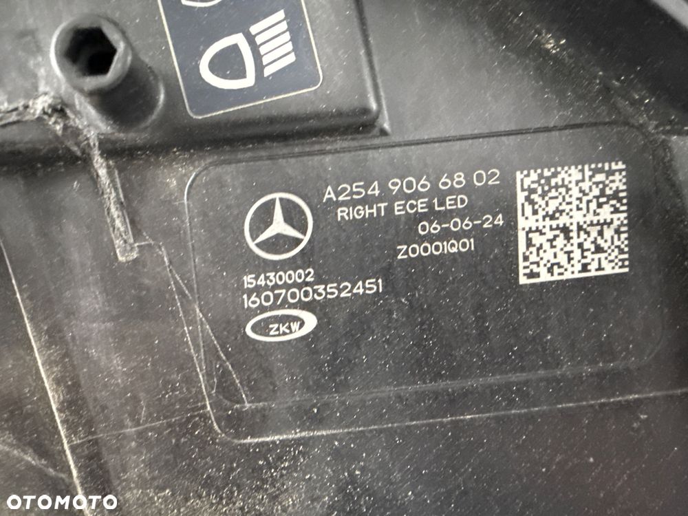 Reflektor Przód strona prawa Mercedes-Benz GLC C254 A254 W254 Multibeam - 6