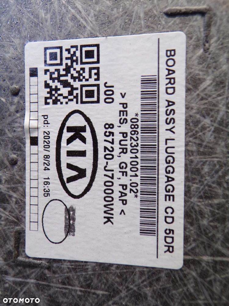 PÓŁKA DOLNA PODŁOGA BAGAŻNIKA KIA CEED III HB 85720-J7000WK - 3