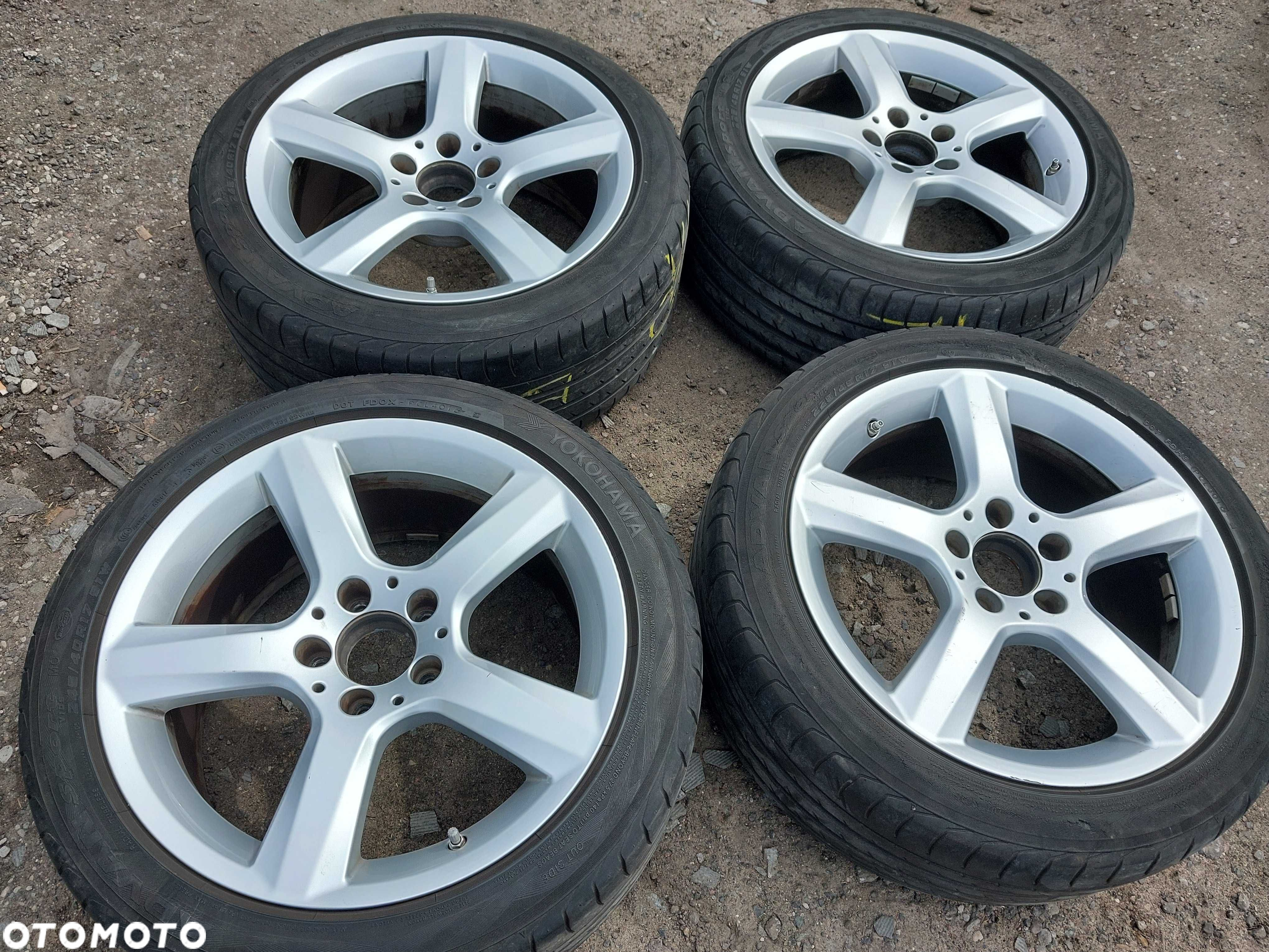 Kola Alufelgi 17 5x112 Mercedes dwie szerokosci opony letnie - 3