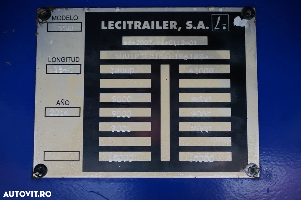 LeciTrailer / CONTAINER / PODEA REZISTENTĂ / LATERALĂ DESCHISĂ / - 35