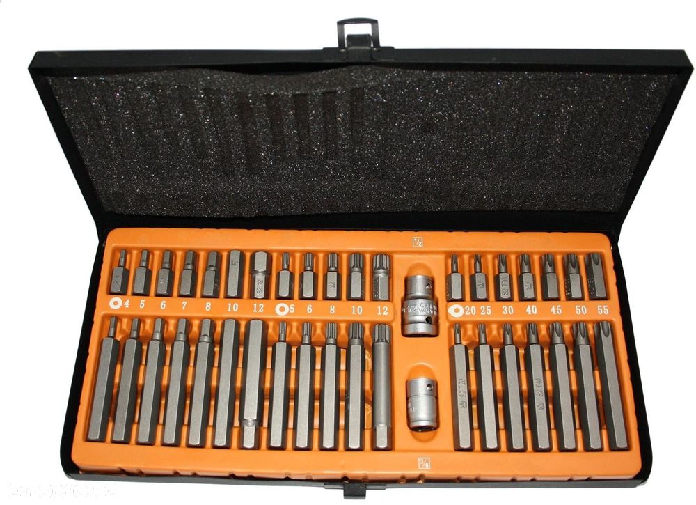 ZESTAW KLUCZY TORX IMBUSOWYCH SPLINE BITY 40 elem - 1