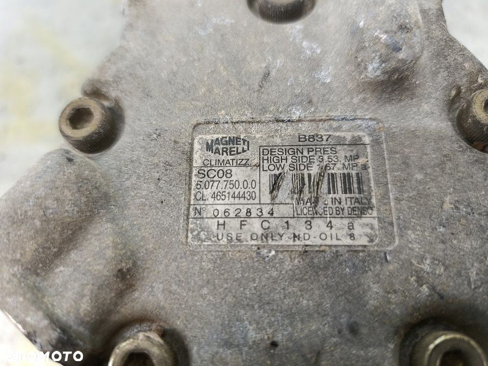 SPRĘŻARKA KLIMATYZACJI FIAT DOBLO I 465144430  5.077.750.0 MAGNETI MARELLI - 7