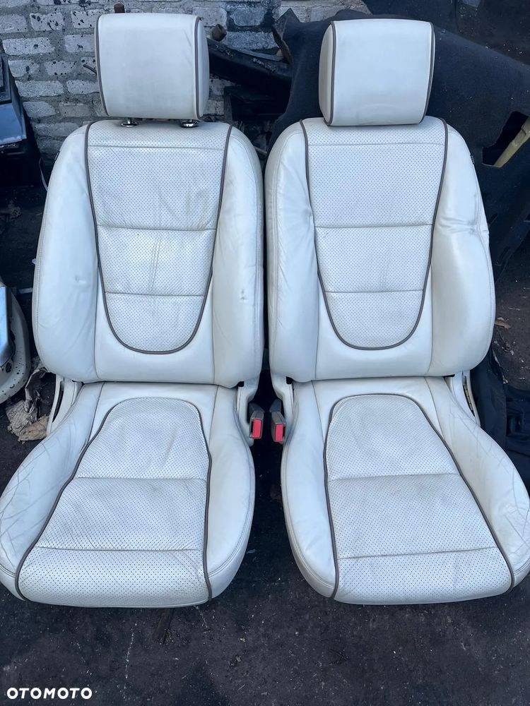 Siedzenia fotel skora fotele skórzane przednie Jaguar XJ X358 X350 2007-2009 - 1