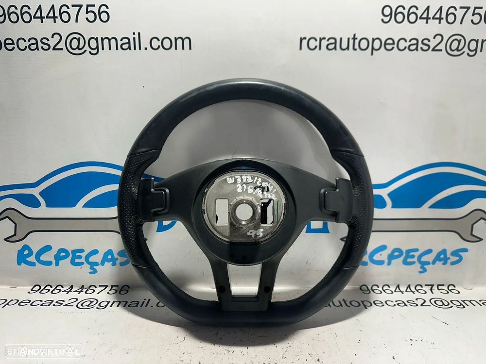 .Volante Guiador Pele Pele Perfurada Multifunções Comandos Original AMG Mercedes Benz Flat Bottom W212 W204 W218 R172 - 5