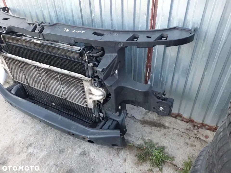 VW T5 MULTIVAN 7E5 LIFT 2011-2015 Kompletny Przód Maska Zderzak przód Błotnik prawy lewy Wzmocnienie czołowe Pas Przedni Chłodnice Wentylator  LA7W - 17