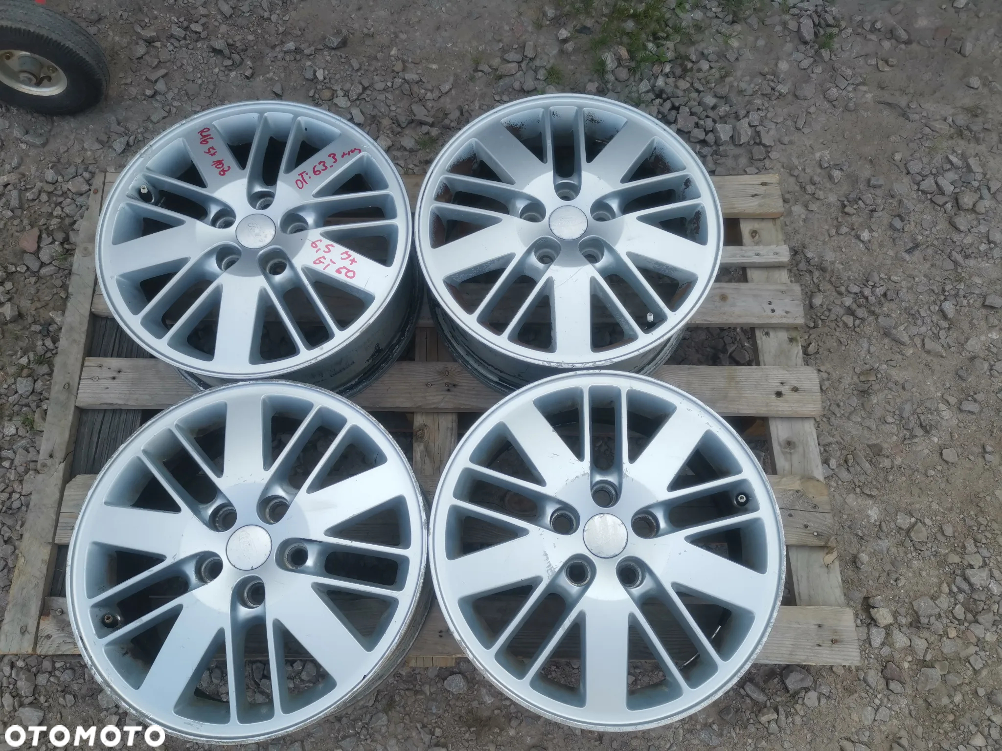 ALUFELGI Felgi Aluminiowe FORD OE 5X108 R16 6,5 Jx Otwór Centrujący 63,3 6M21-1007-BB mm - 2