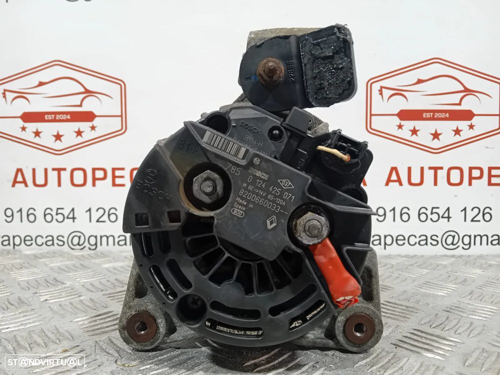Alternador Renault Original Referência:  8200660033 Bosch 0124425071 - 3