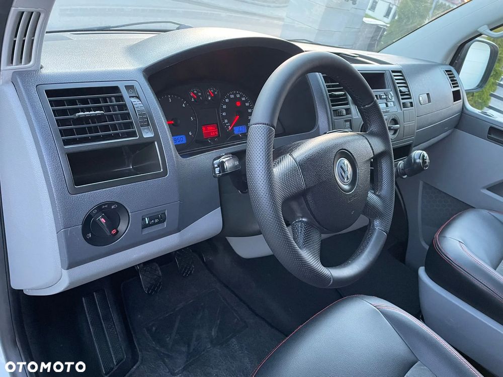 Volkswagen TRANSPORTER T5 L2H1 Długi Klima Skóry Tempomat Brygadówka Dubel Kabina - 14
