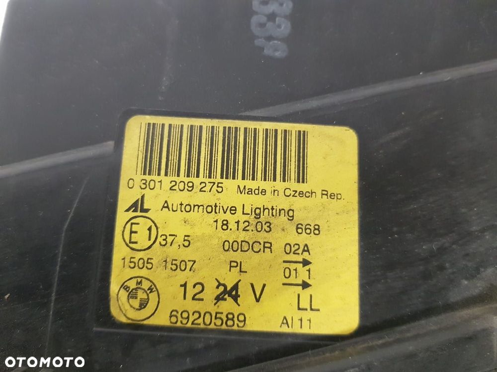 BMW 3 E46 COUPE LIFT LCI XENON NIESKR. LAMPA LEWA EUROPA 6920589 USZKODZONE SZKŁO - 12