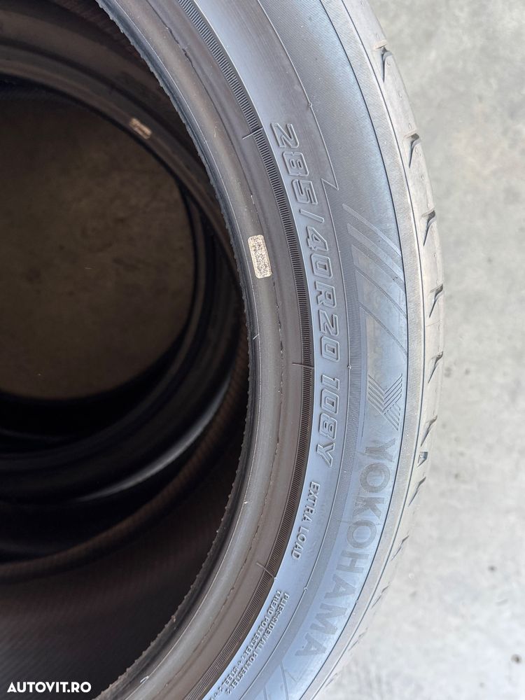 Vând set anvelope 255/45/20-285/40/20 Yokohama de vară ca noi - 11