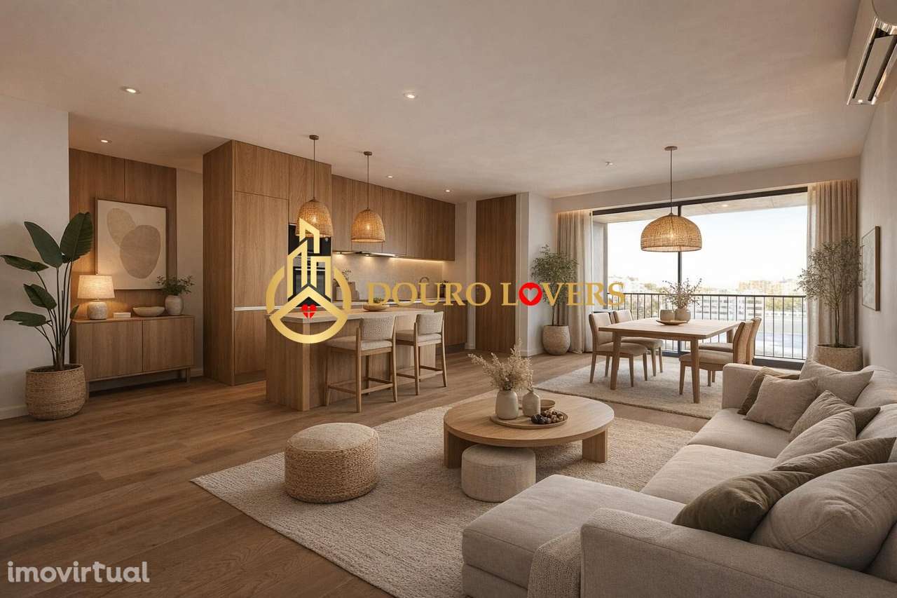 T2 moderno com varanda e garagem no Nautilus IV, Matosinhos Sul - Grande imagem: 2/30