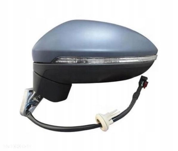 lusterko vw touran 15- lewe elektryczne ogrzewane do malowania migacz - 1