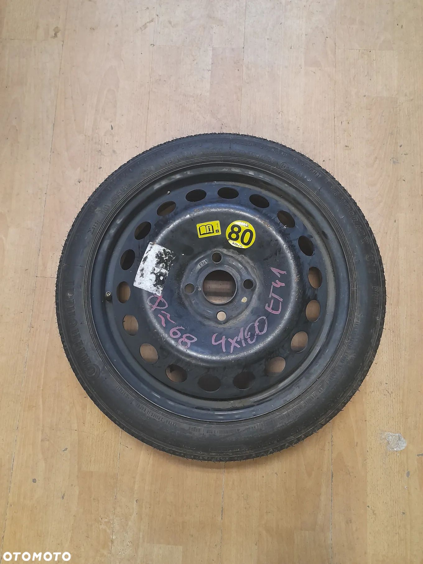 KOŁO DOJAZDOWE ZAPASOWE ZAPASÓWKA DOJAZDÓWKA 4X100 VW - 1