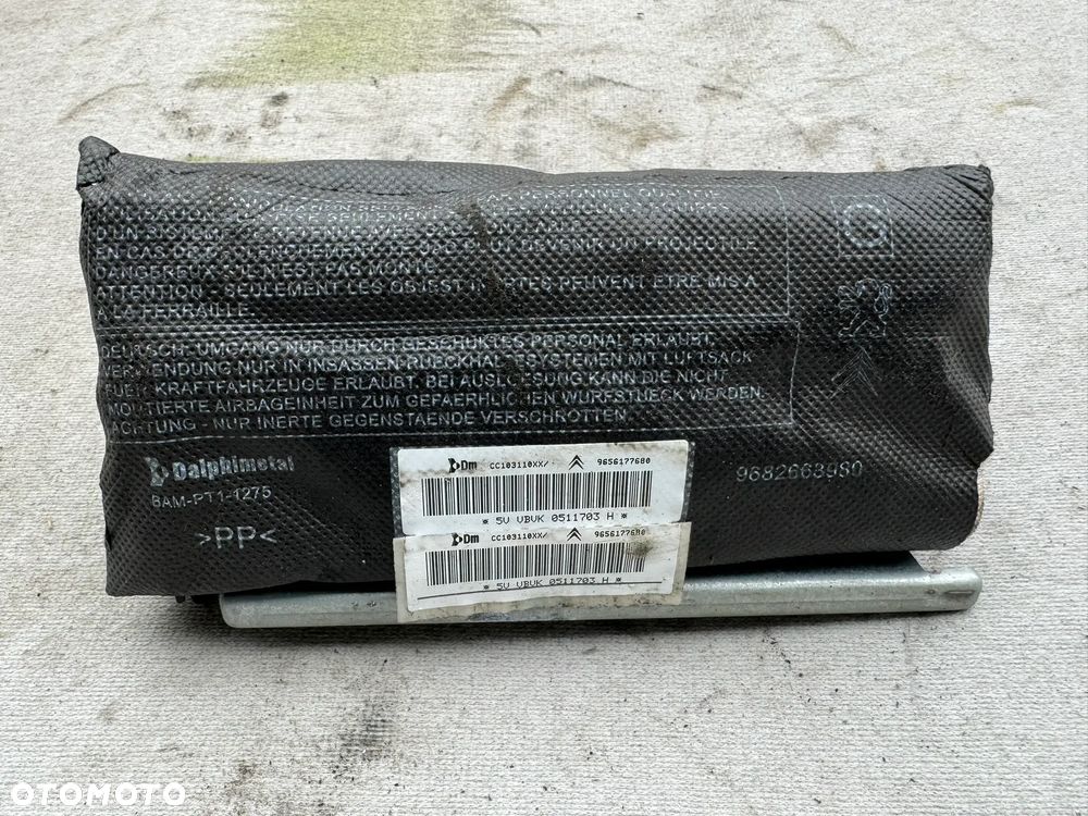 CITROEN C5 X7 III PODUSZKA FOTELA AIRBAG LEWY PRZEDNI PRZÓD 9656177680 - 1