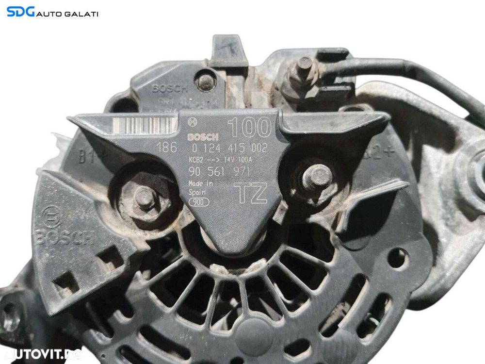 Alternator 100A Opel Astra G 1.4 1.6 1.8 2.0 Benzina 1998 - 2005 Cod 90561971 [N2438] - 6