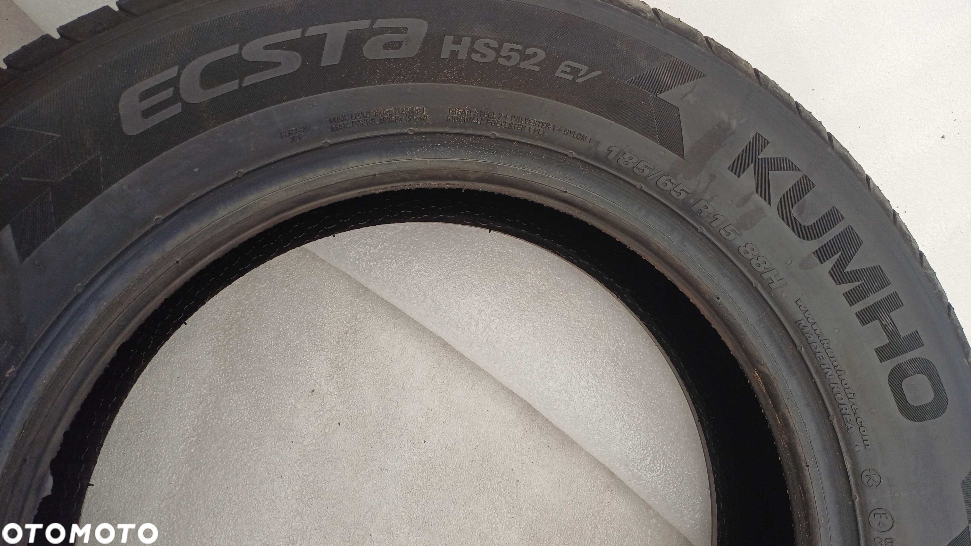 Kumho ECSTA HS52 185/65 R15 88H 2025r Demo - 4