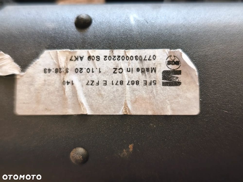 PÓŁKA BAGAŻNIKA ROLETA 5FE867871E SEAT LEON IV KOMBI - 3