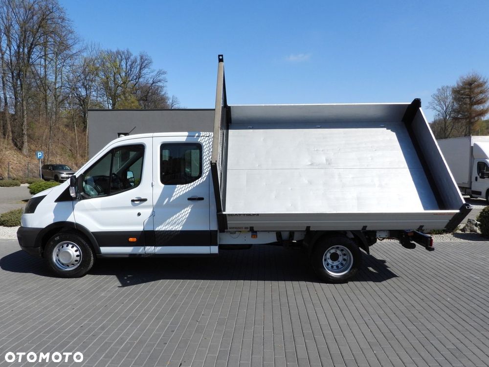 Ford TRANSIT WYWROTKA TROJSTRONNA PODWÓJNA KABINA DOKA 7 MIEJSC TEMPOMAT BLIŹNIACZE KOŁA KLIMATYZACJA  130KM - 11