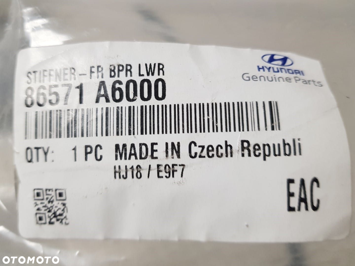 FABRYCZNIE NOWA ORYGINALNA BELKA PRZEDNIA ZDERZAKA DOLNA  HYUNDAI i30 II 2 12-17 86571-A6000 - 3